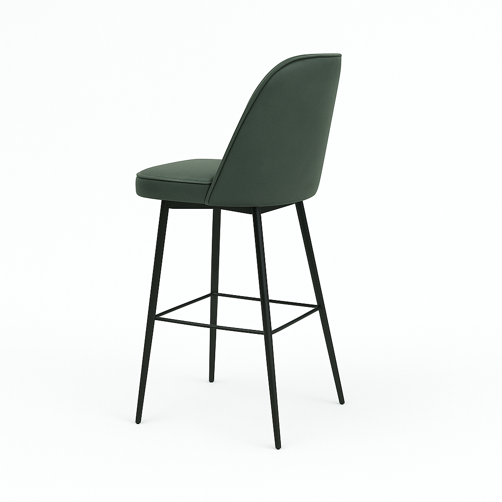 Scaun bar piele naturala ALBASTRA | model FOX