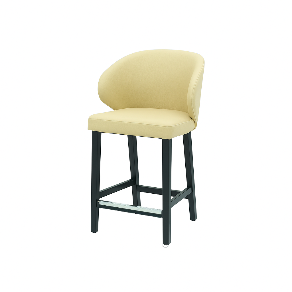 Scaun bar piele naturala ALBASTRA | model CAPRICE