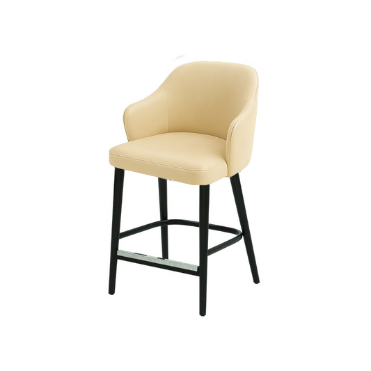 Scaun bar piele naturala BEJ | model ZEUS