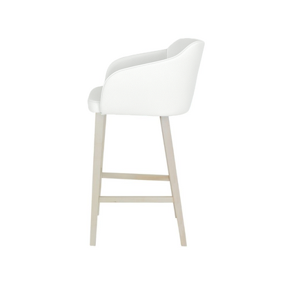 Scaun bar piele GALBENA | model CROCO