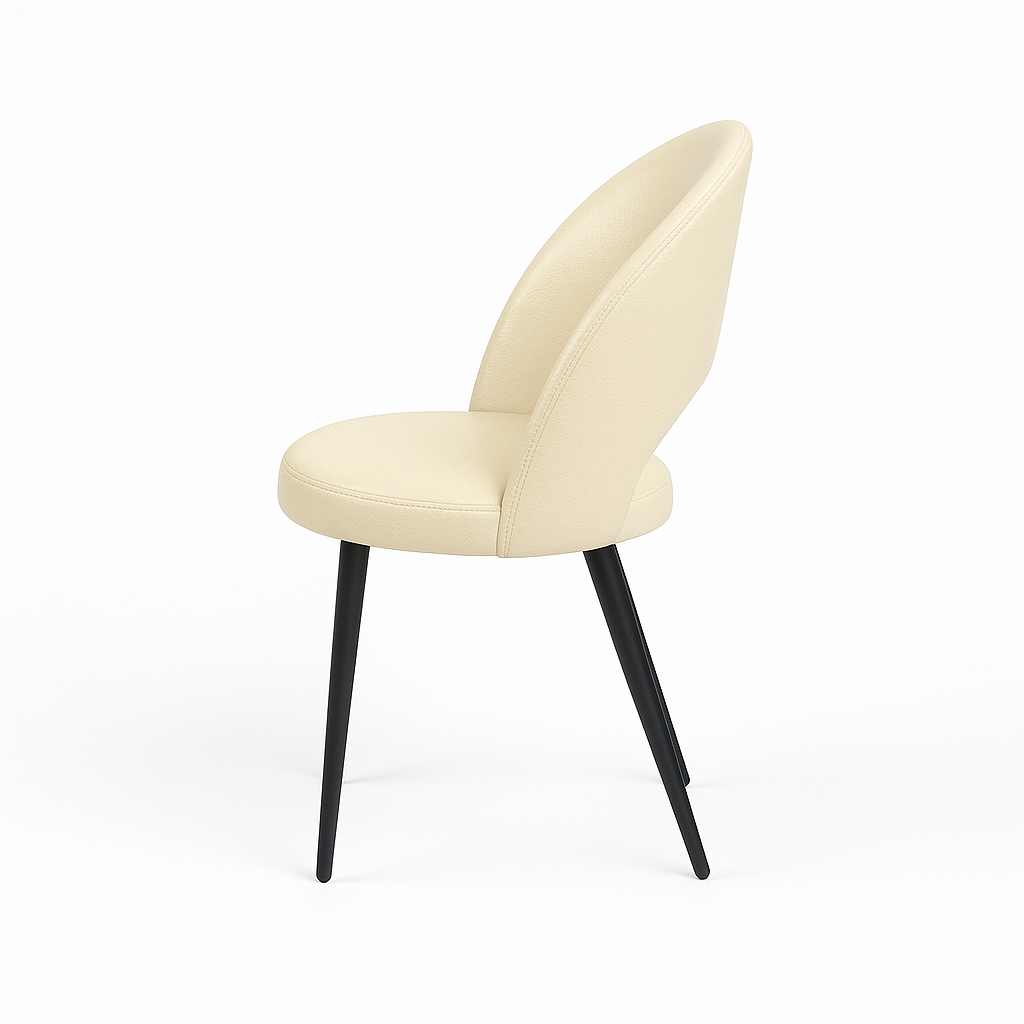Scaun piele GALBENA | model RON